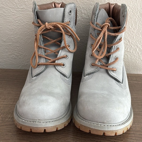 Women’s Timberland Boots Gray/Rose Gold, Size 9 M - Picture 2 of 11